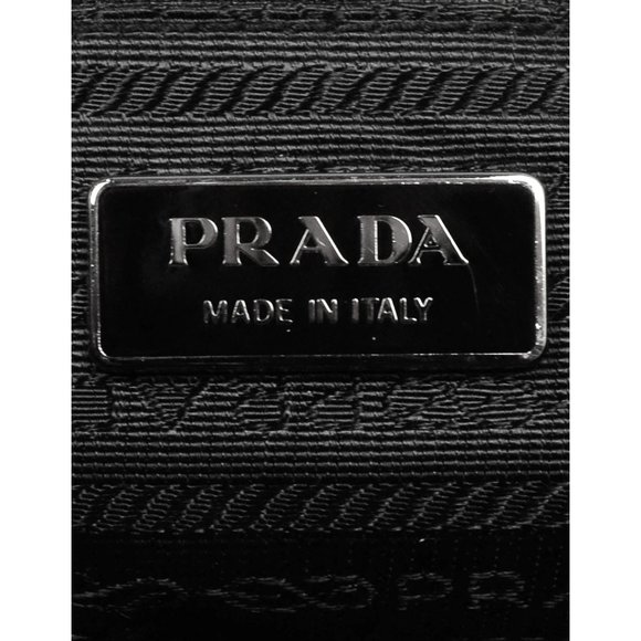 Prada Black Tessuto Nylon Soft Calf Leather Adjustable Backpack 1BZ677 - Picture 6 of 6